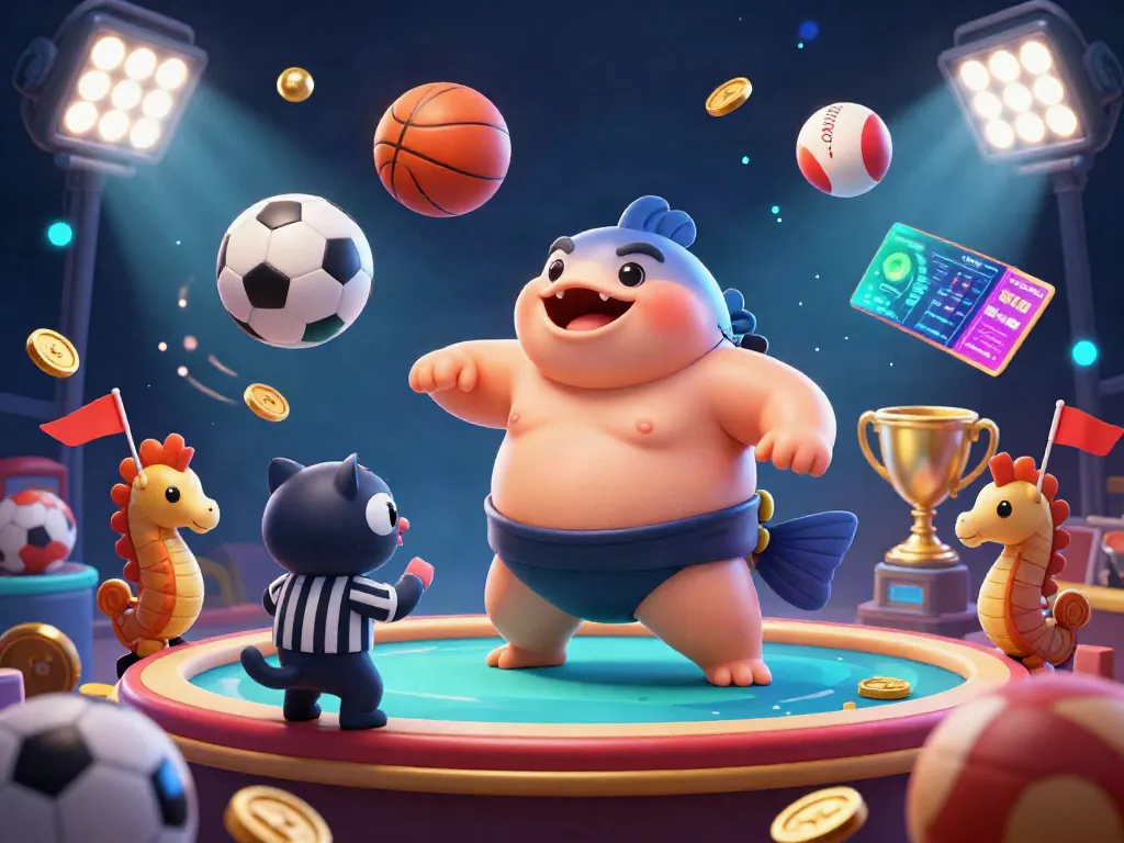Experience thrilling excitement at TV888, featuring dynamic gaming elements in a visually packed scene with lively characters.
