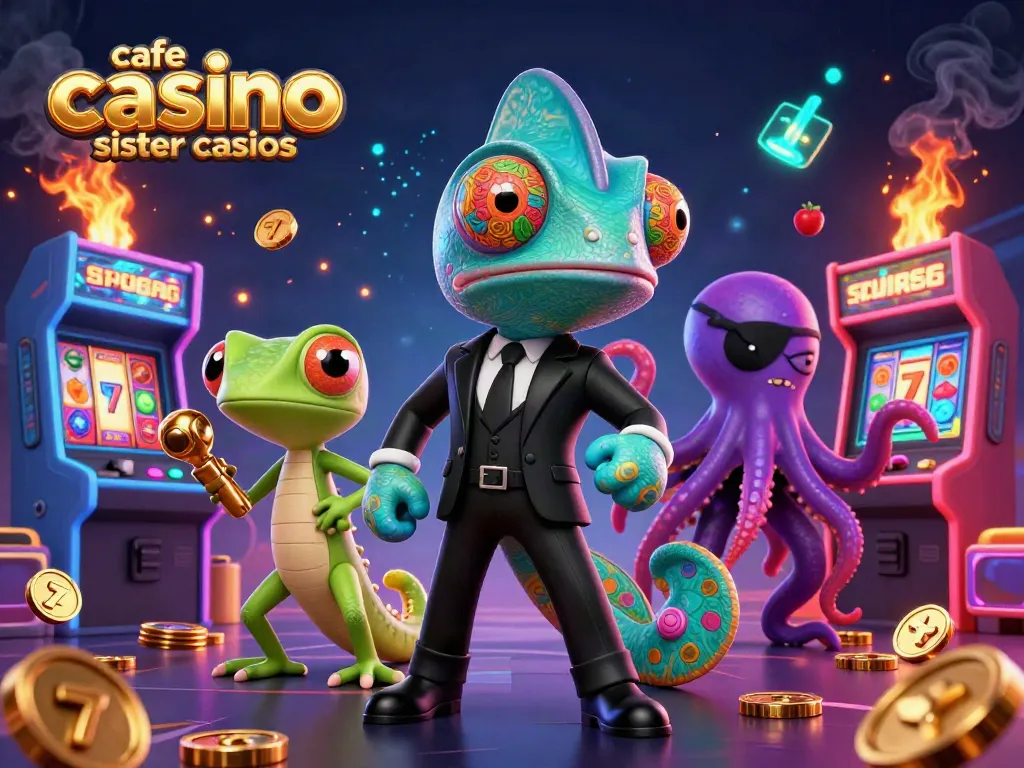 Explore exciting games at cafe casino sister casinos with enchanting characters and vibrant gaming elements.