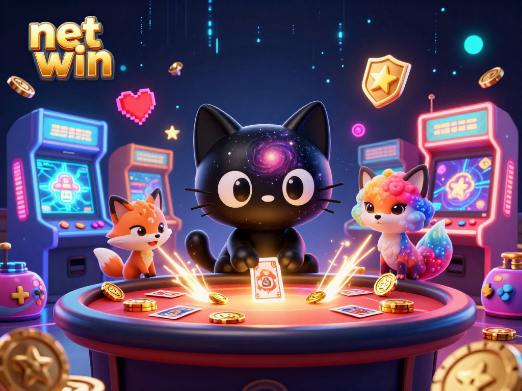 Engage in exciting gameplay at net win with a cosmic cat-themed casino adventure!
