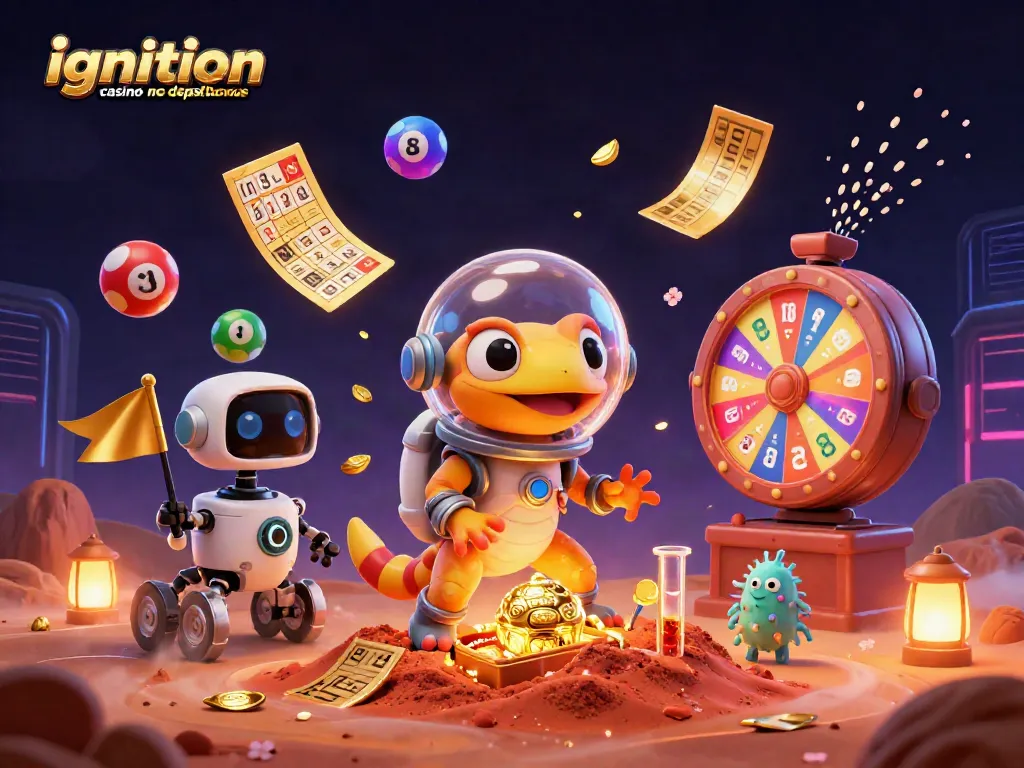 Spin and win with the ignition casino no deposit bonus - vibrant Martian casino adventure