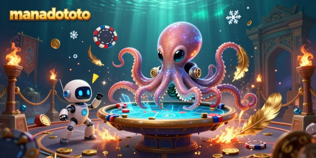 Engage with exciting games on manadototo featuring alien octopus dealers and futuristic poker tables.