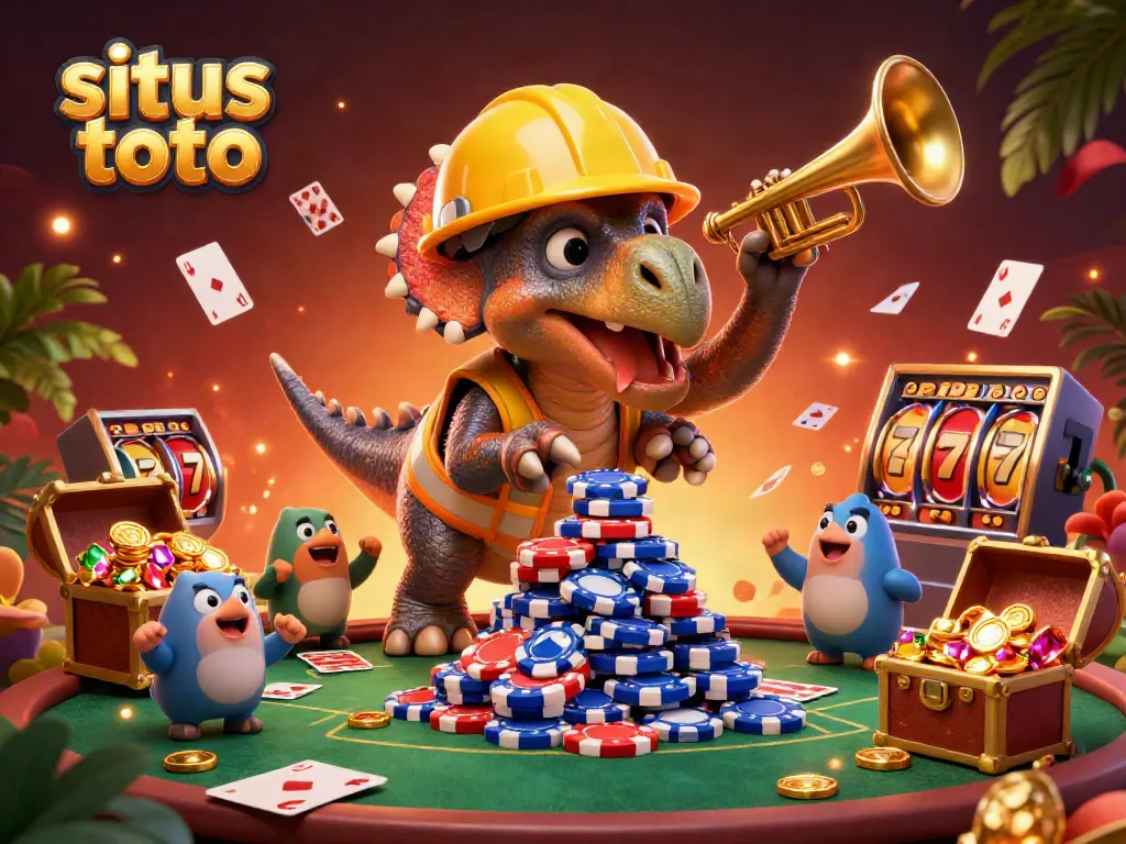 Build your winning strategy with situs toto in this lively casino scene with dynamic characters.