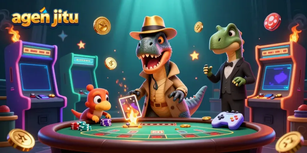 agen jitu: Rasakan kegembiraan bermain di kasino dengan velociraptor, stegosaurus, dan kompi yang mencuri chip