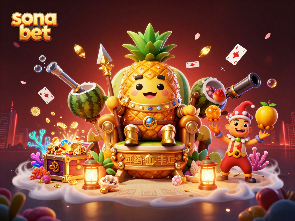 Engage with the vibrant sona bet underwater casino featuring a pineapple king and treasures.