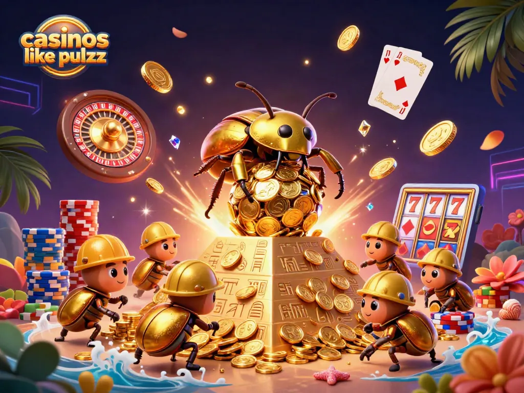 Experience thrilling games at casinos like pulsz with a vibrant 3D casino scene.