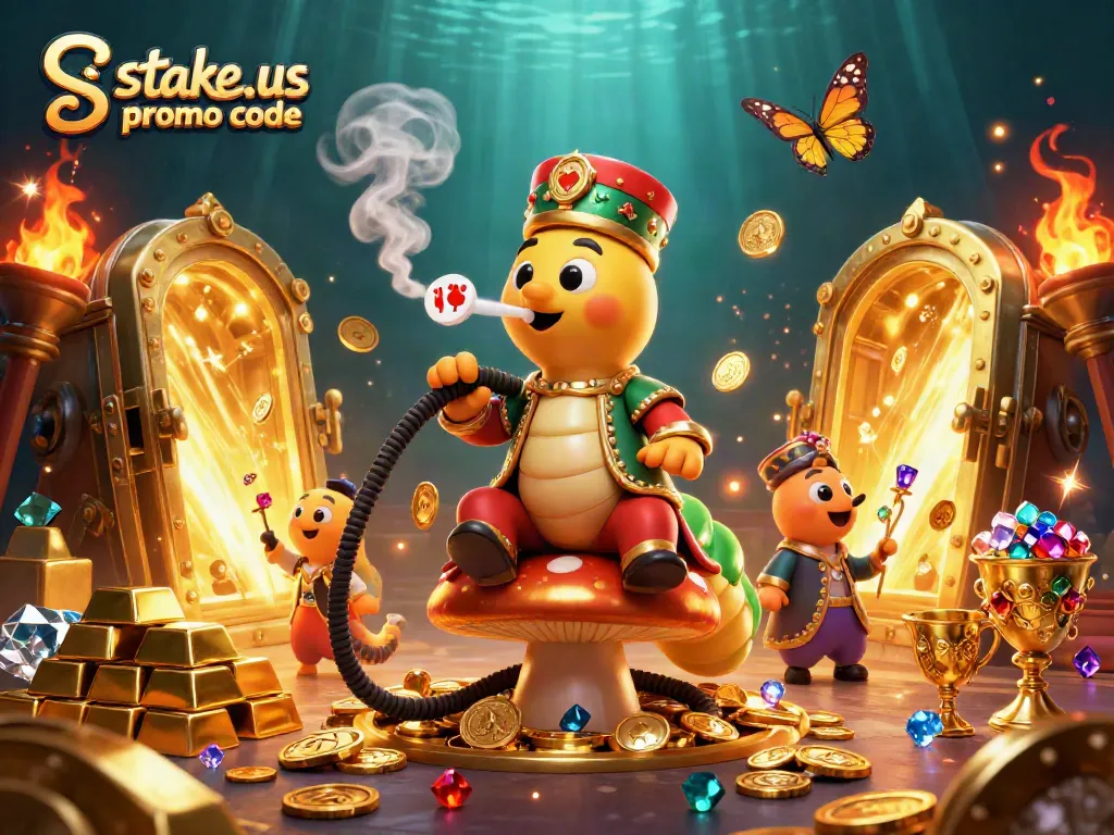 Experience excitement with the stake.us promo code for new bonuses in our vibrant illustration!